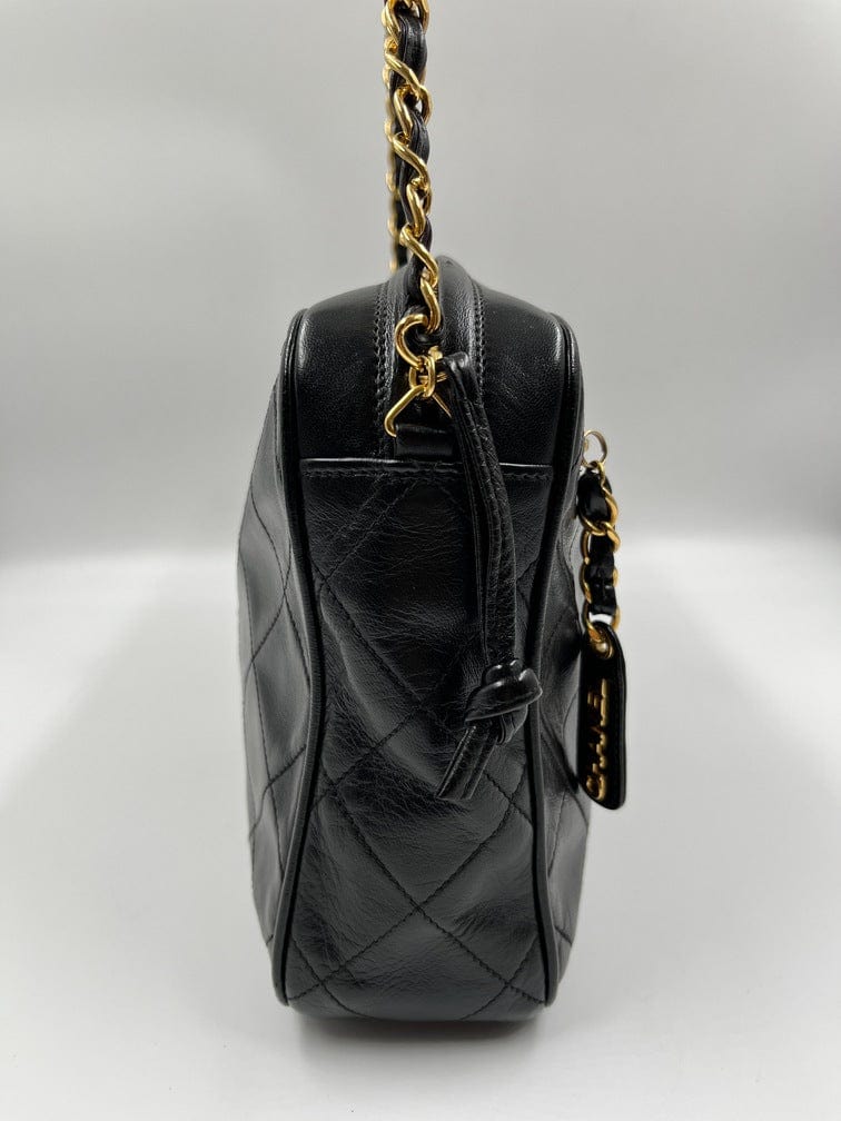 Vintage Chanel Black Shoulder Bag