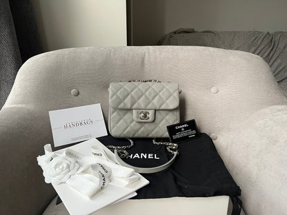 Chanel Grey Urban Mini Companion Flap