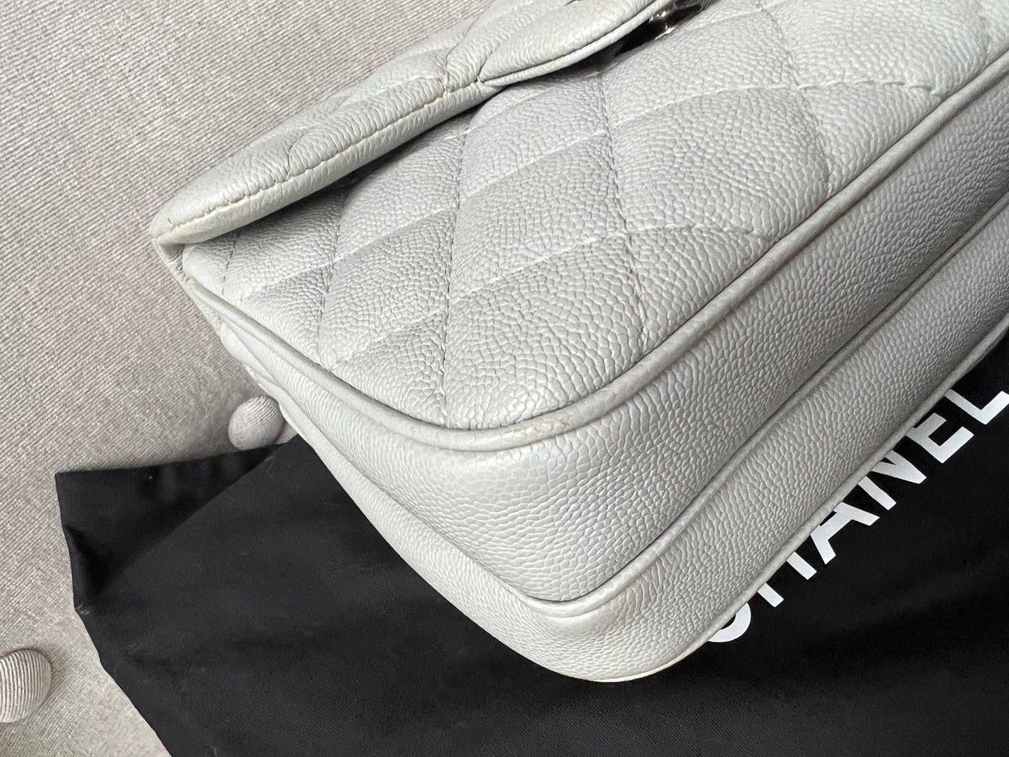 Chanel Grey Urban Mini Companion Flap