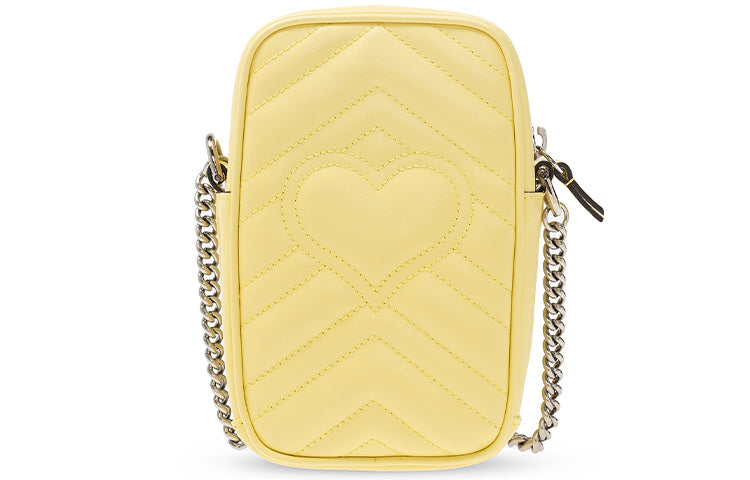 (WMNS) GUCCI GG Marmont Shoulder Bag Yellow 598597-DTDCP-7412