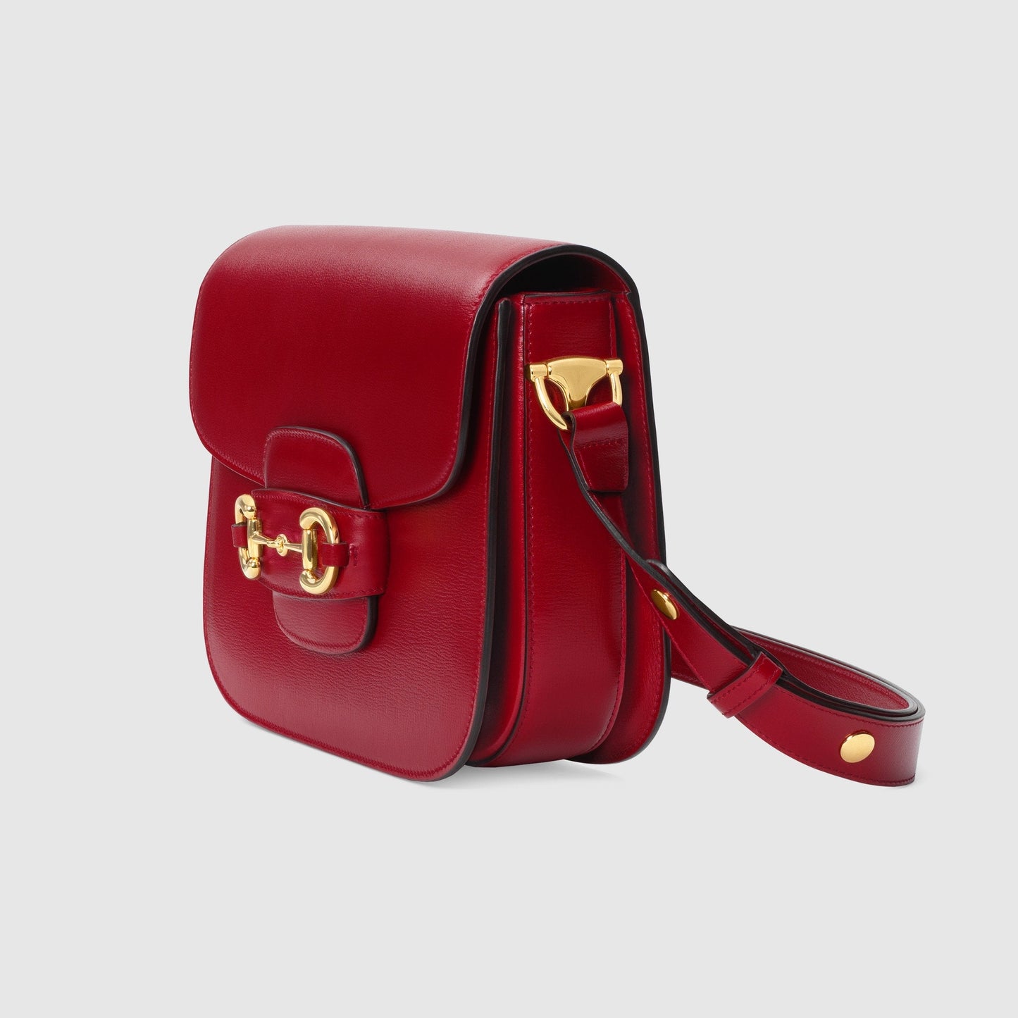 Gucci 1955 Horsebit Shoulder Bag Red