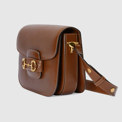 Gucci 1955 Horsebit Shoulder Bag Brown