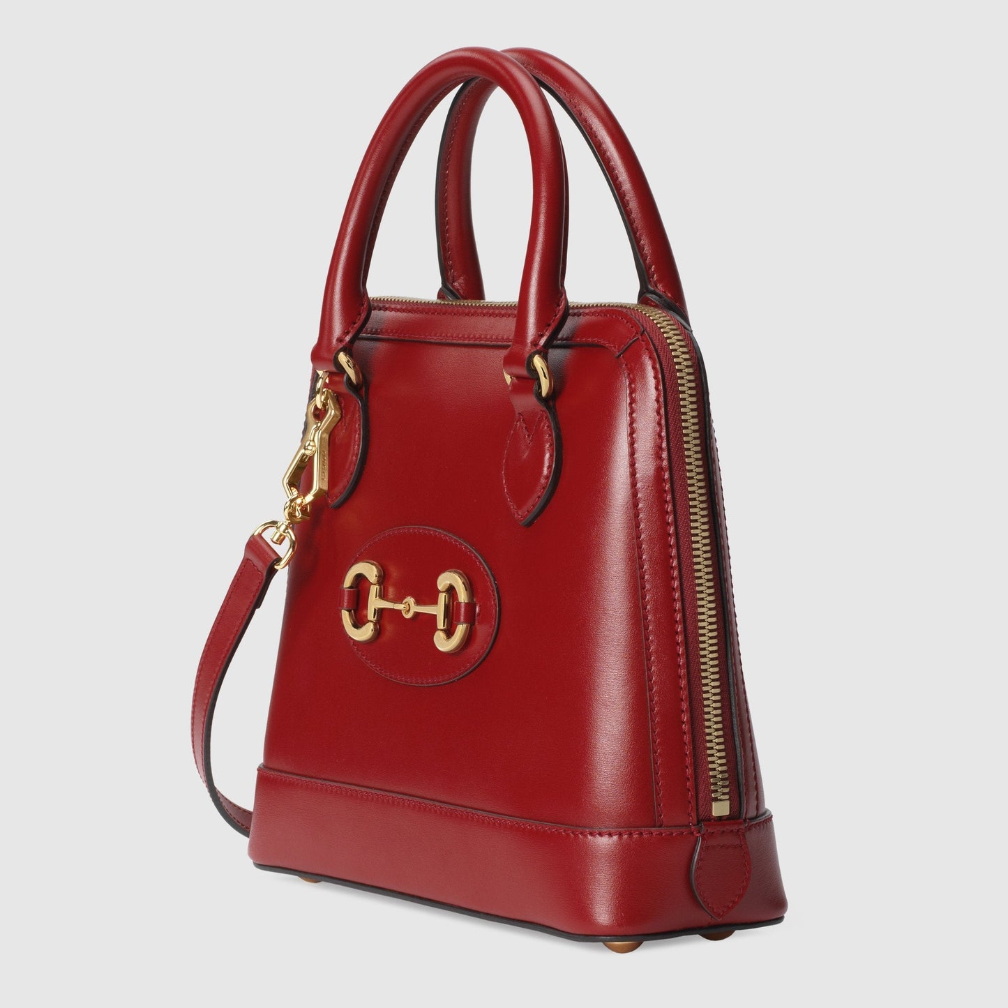 Gucci 1955 Horsebit Small Top Handle Bag Red