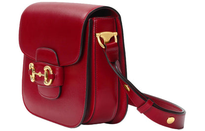 (WMNS) GUCCI 1955Button Vintage Single Shoulder Bag Red 602204-1DB0G-6638