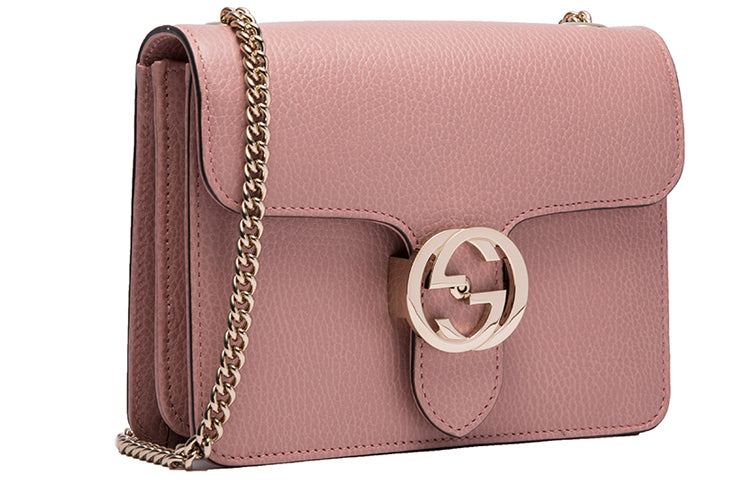 (WMNS) GUCCI Leather Bag Single-Shoulder Bag Pink 510304-CAO0G-5806