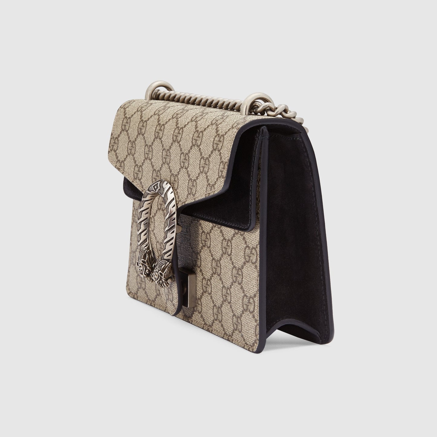 Gucci Dionysus GG Supreme Mini Bag Beige Black