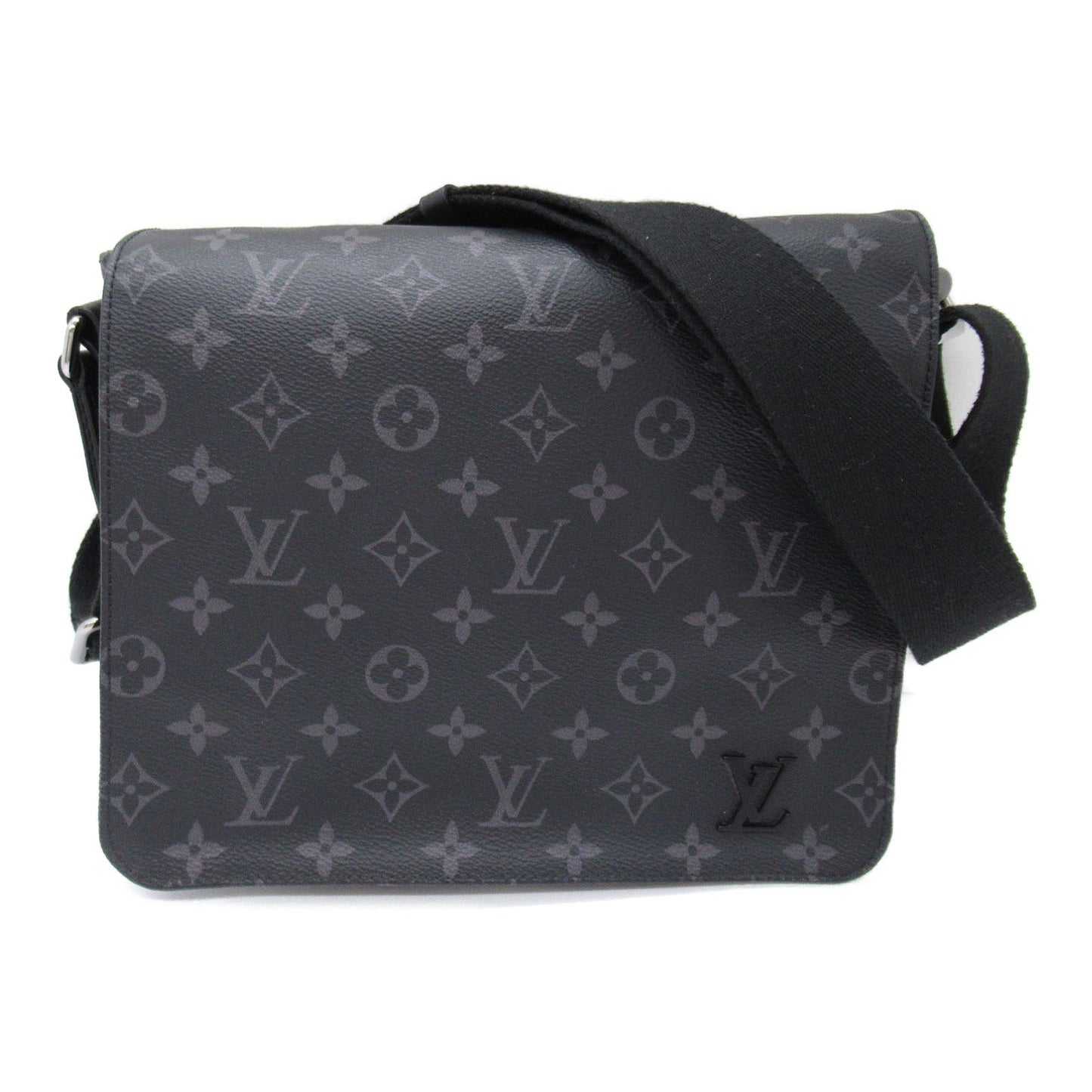 Louis Vuitton District PM Shoulder Bag Shoulder Bag PVC Coated Canvas Monogram Mens Black M44000