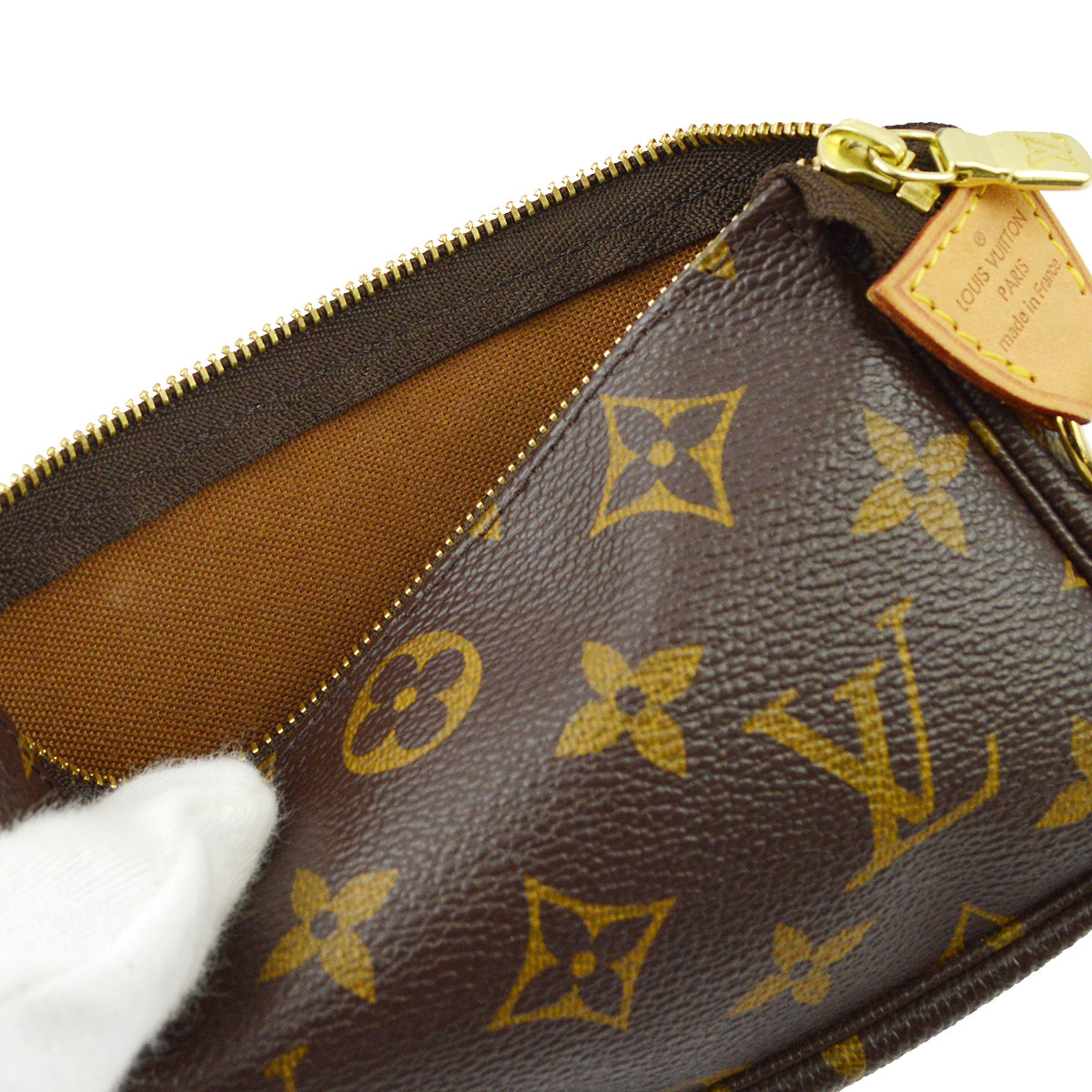 Louis Vuitton 2008 Monogram Mini Pochette Accessoires Handbag M58009