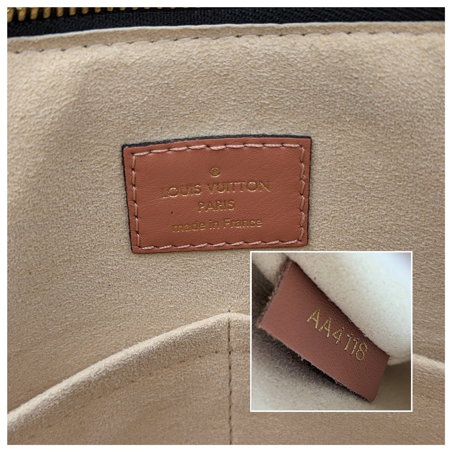 Louis Vuitton Monogram Canvas Tuileries Sesame Peach Satchel