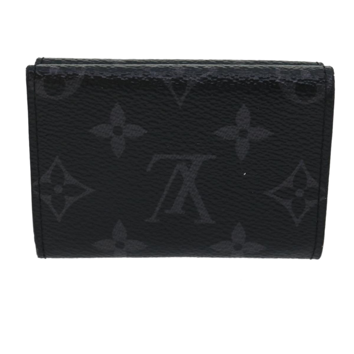 Louis Vuitton  Monogram Eclipse Discovery compact wallet Wallet M67630 Auth 30813