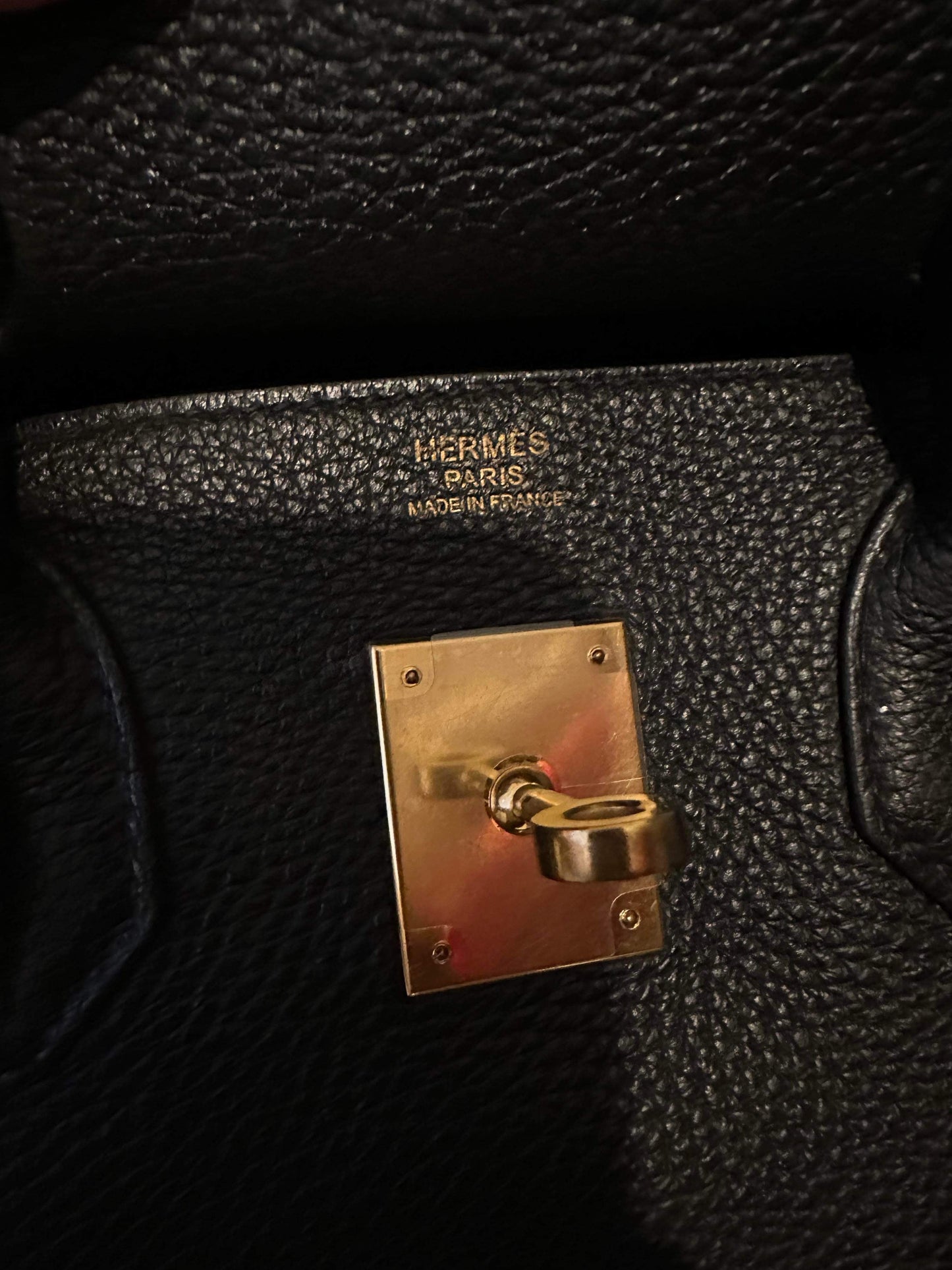 Hermes Birkin 30 noir Togo GHW handbag