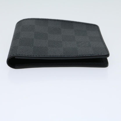 Louis Vuitton  Damier Graphite Portefeuille Slender Wallet N63261 LV Auth 31031A