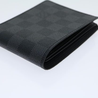 Louis Vuitton  Damier Graphite Portefeuille Slender Wallet N63261 LV Auth 31031A