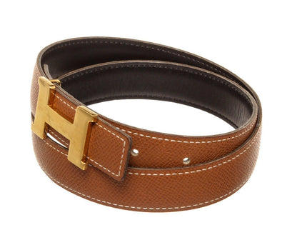 Hermes Brown Leather Constance Belt