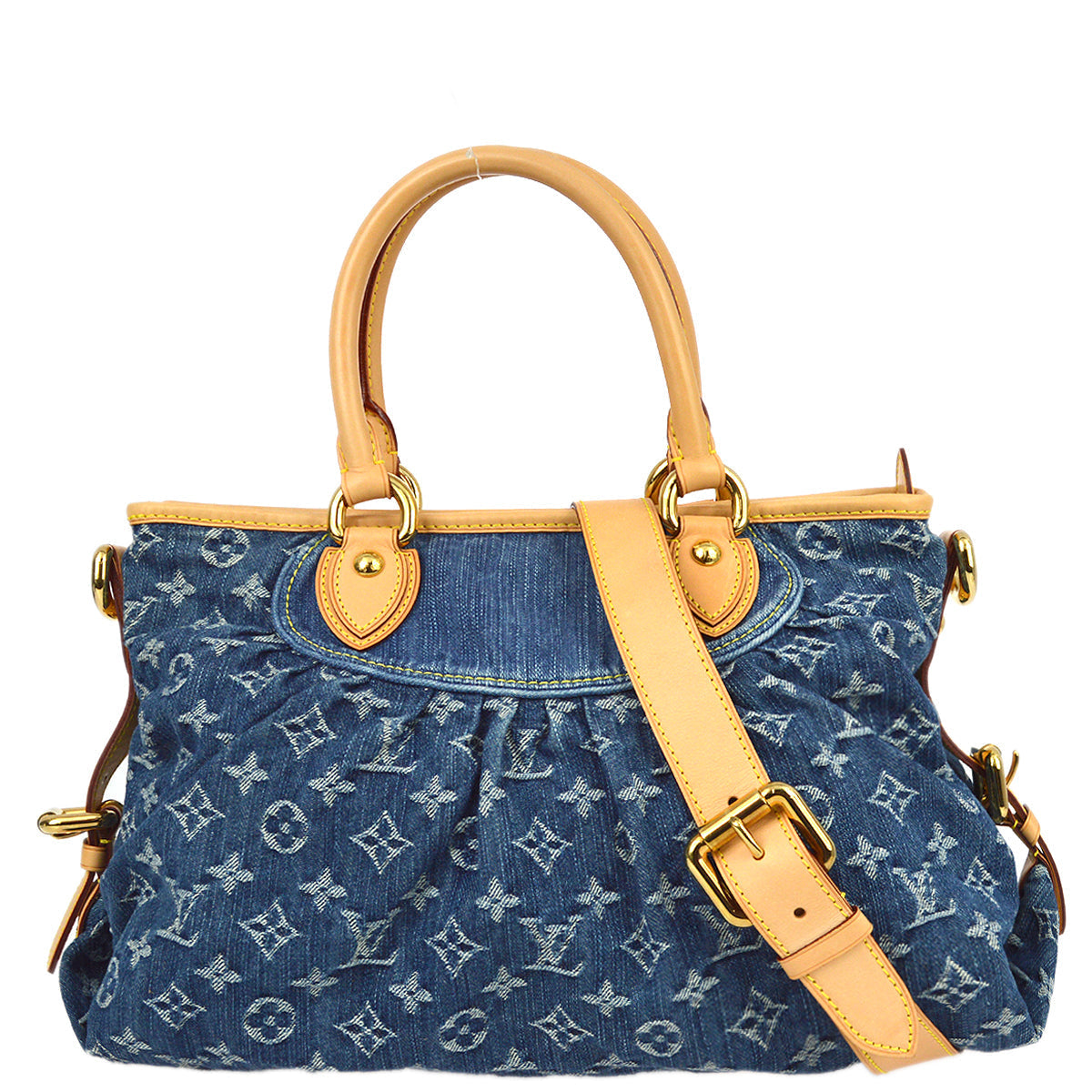 Louis Vuitton 2007 Monogram Denim Neo Cabby MM M95349