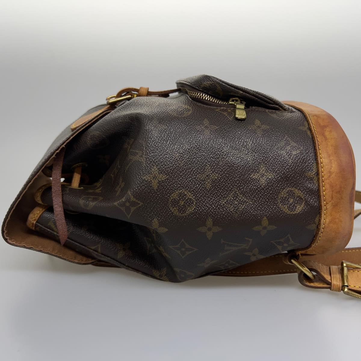 Louis Vuitton  Monogram Montsouris MM Backpack M51136 LV Auth 32598