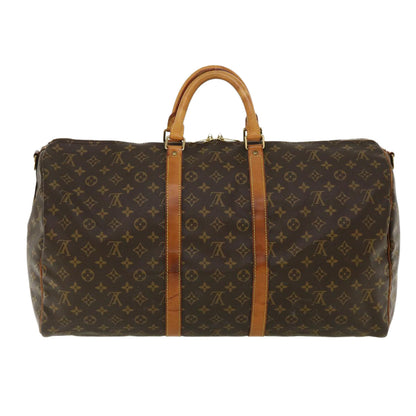 Louis Vuitton  Monogram Keepall Bandouliere 55 Boston Bag M41414 LV Auth 32935