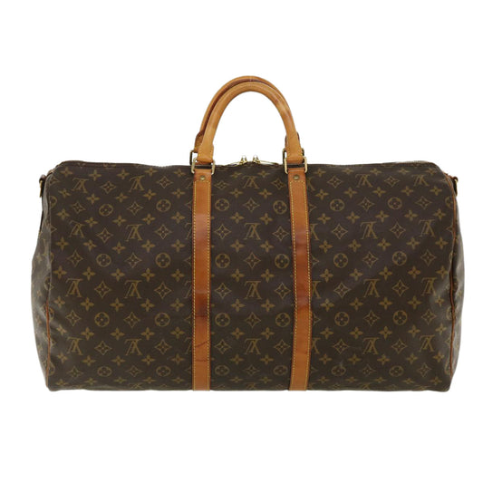 Louis Vuitton  Monogram Keepall Bandouliere 55 Boston Bag M41414 LV Auth 32935