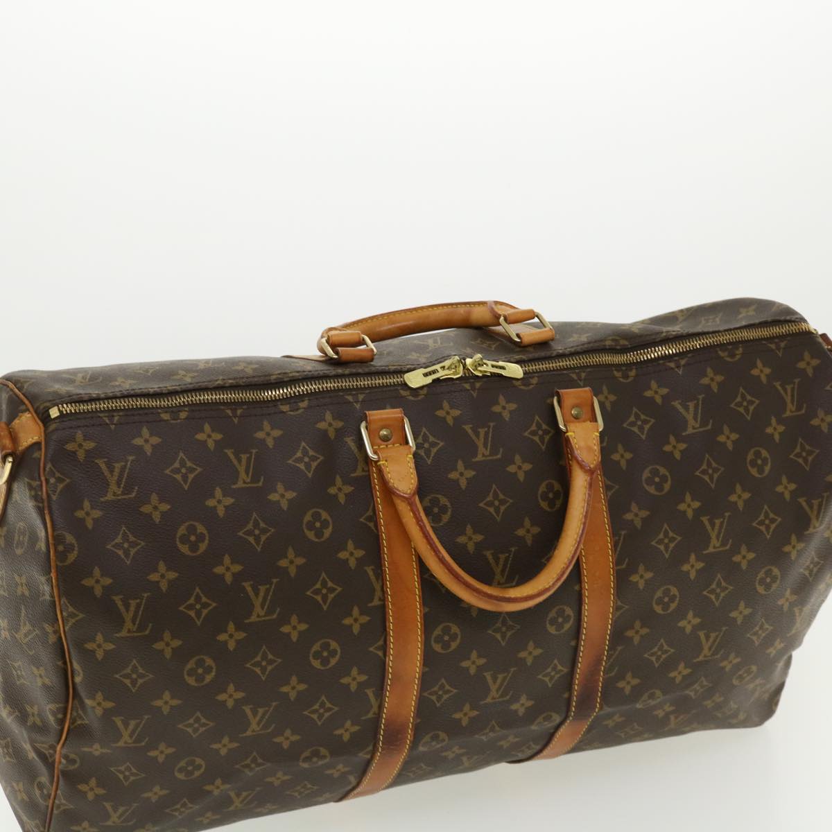 Louis Vuitton  Monogram Keepall Bandouliere 55 Boston Bag M41414 LV Auth 32935