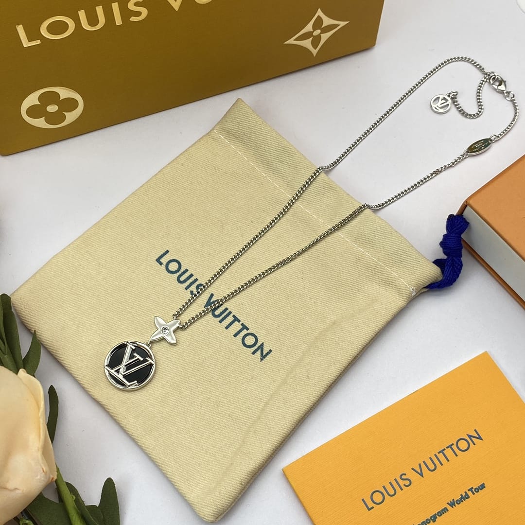 Louis Vuitton Earrings and necklace