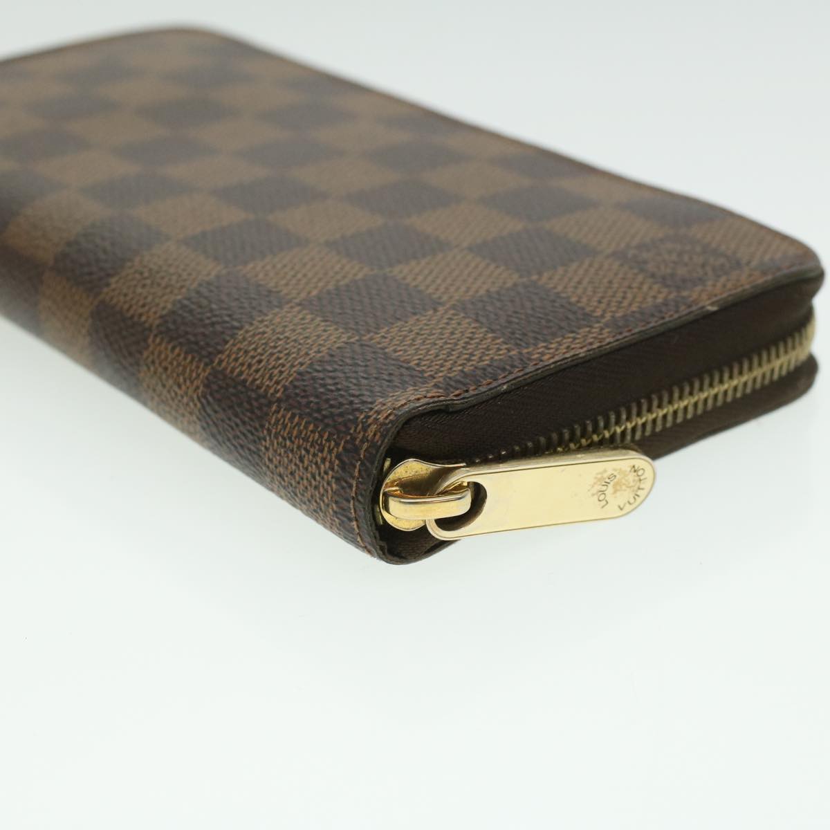 Louis Vuitton  Damier Ebene Zippy Wallet Long Wallet N41661 LV Auth 33207