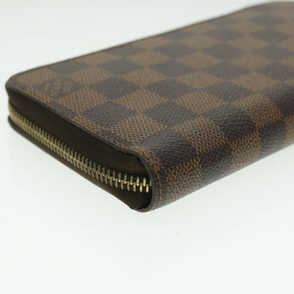 Louis Vuitton  Damier Ebene Zippy Wallet Long Wallet N41661 LV Auth 33207