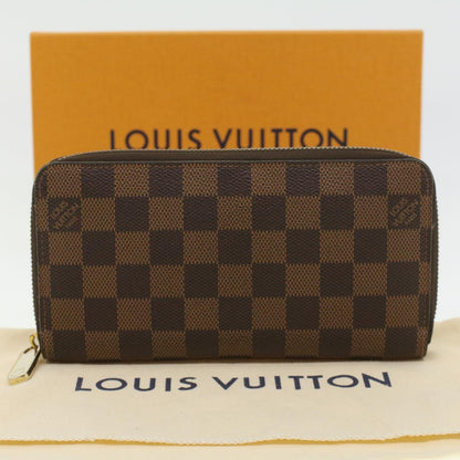 Louis Vuitton  Damier Ebene Zippy Wallet Long Wallet N41661 LV Auth 33207