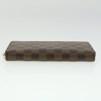 Louis Vuitton  Damier Ebene Zippy Wallet Long Wallet N41661 LV Auth 33207