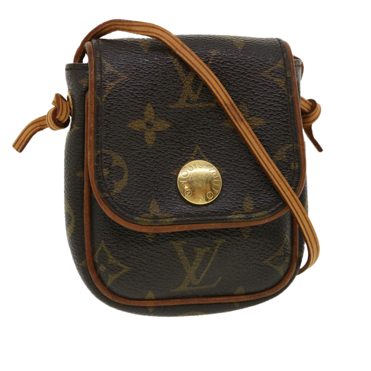 Louis Vuitton  Monogram Pochette Cancun Shoulder Bag Pouch M60018 LV Auth 33217