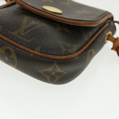 Louis Vuitton  Monogram Pochette Cancun Shoulder Bag Pouch M60018 LV Auth 33217