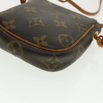 Louis Vuitton  Monogram Pochette Cancun Shoulder Bag Pouch M60018 LV Auth 33217