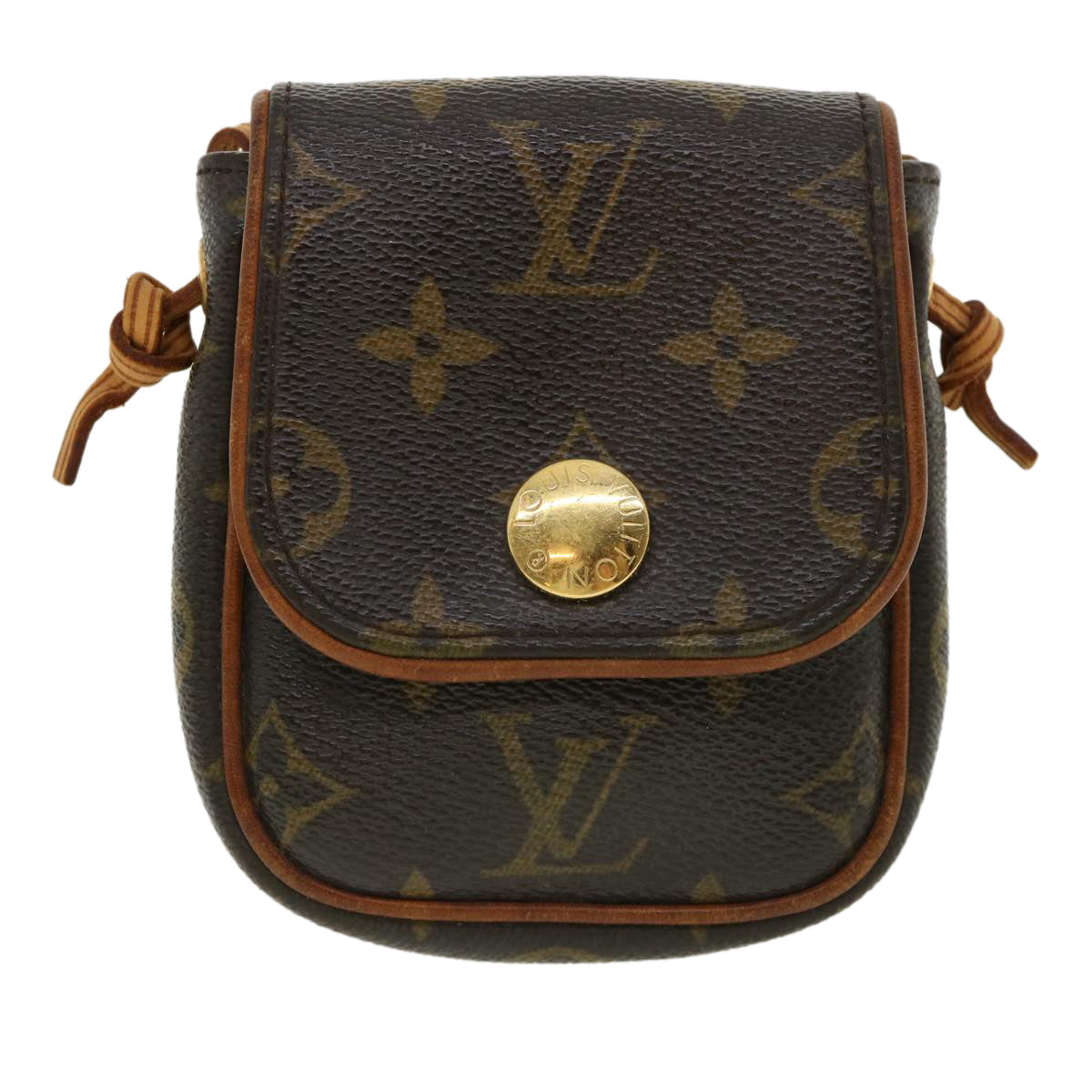 Louis Vuitton  Monogram Pochette Cancun Shoulder Bag Pouch M60018 LV Auth 33217