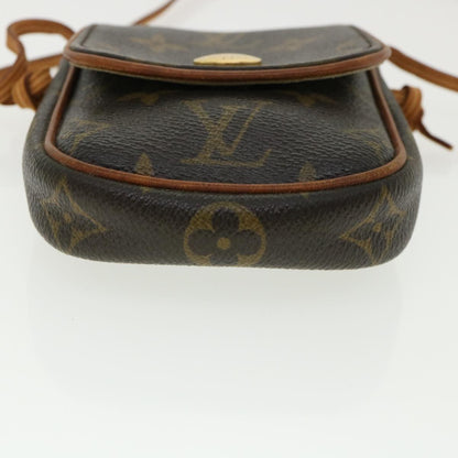 Louis Vuitton  Monogram Pochette Cancun Shoulder Bag Pouch M60018 LV Auth 33217