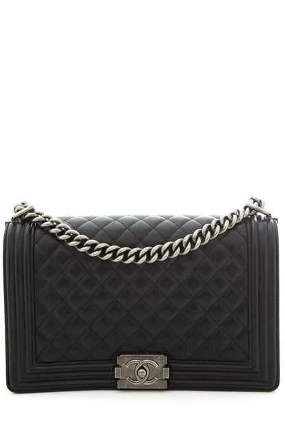 Chanel Black Black 2020 Medium Boy Bag