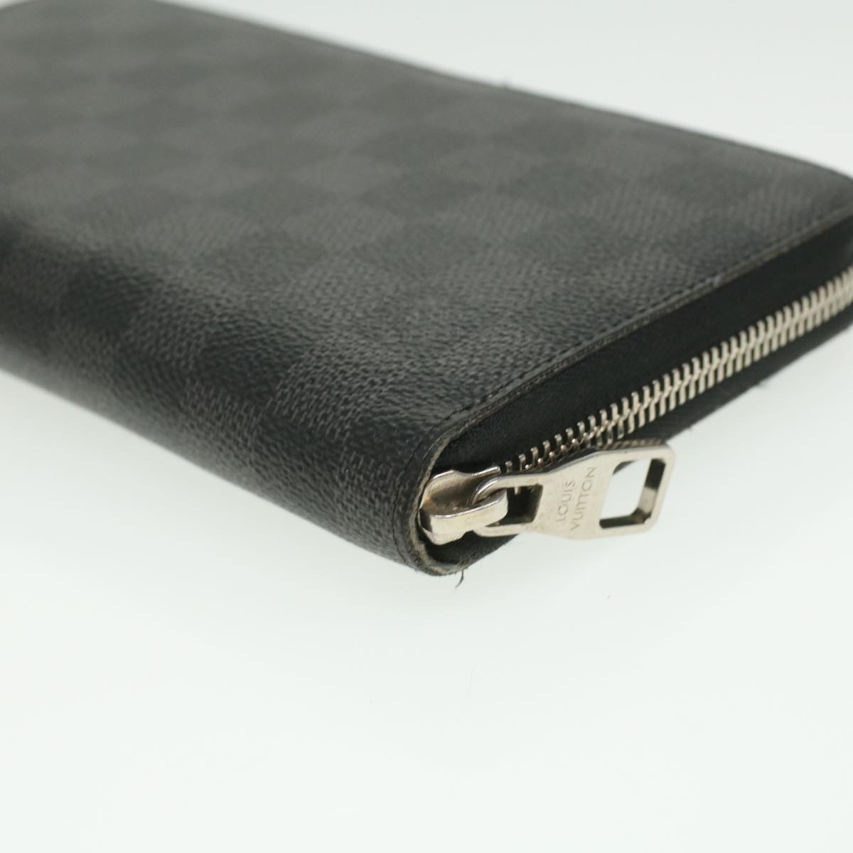 Louis Vuitton  Damier Graphite Zippy Organizer Wallet Trunk N63182 LV Auth 34100