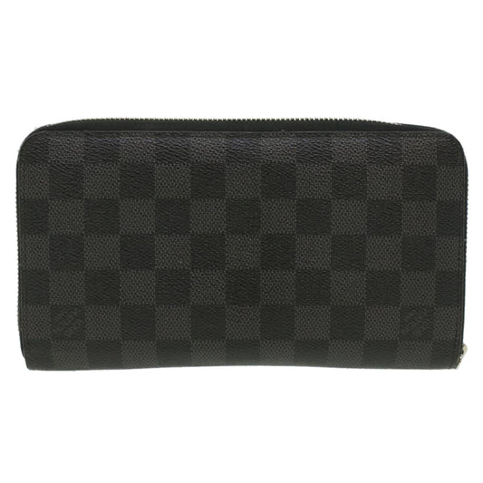 Louis Vuitton  Damier Graphite Zippy Organizer Wallet Trunk N63182 LV Auth 34100