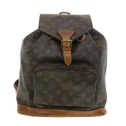 Louis Vuitton  Monogram Montsouris GM Backpack M51135 LV Auth 34113