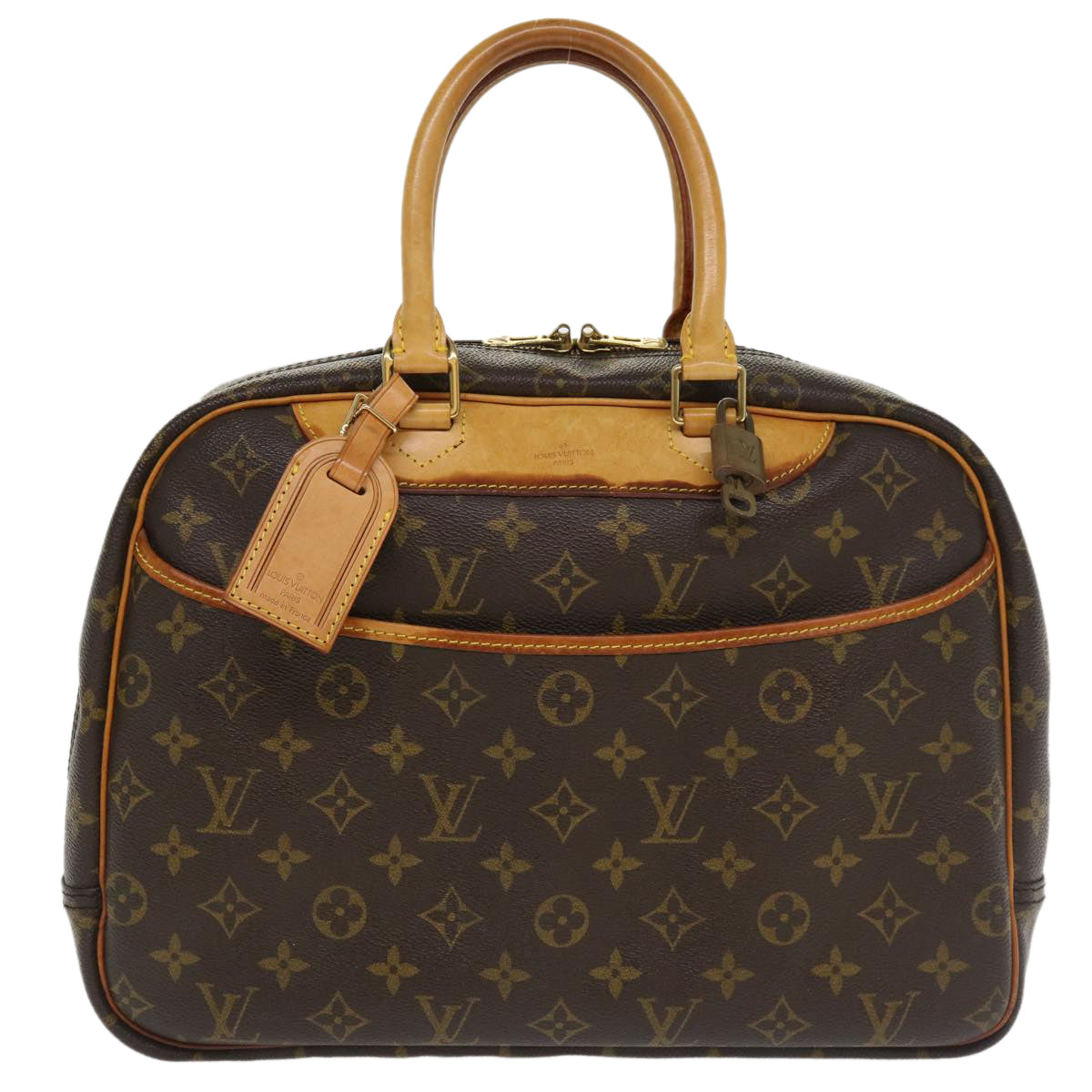 Louis Vuitton  Monogram Deauville Hand Bag M47270 LV Auth 34141