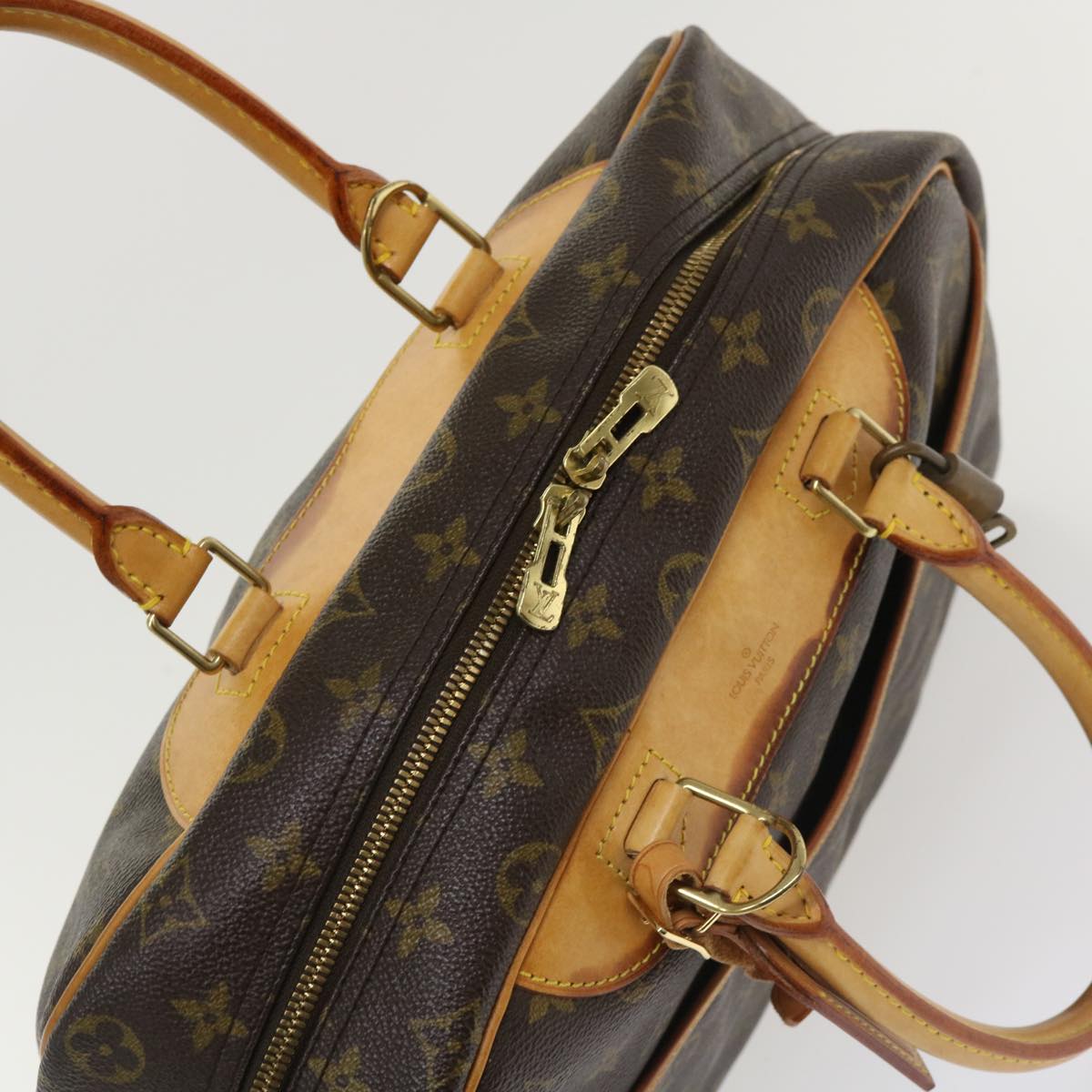 Louis Vuitton  Monogram Deauville Hand Bag M47270 LV Auth 34141