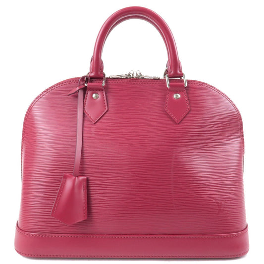 Louis Vuitton Epi Alma PM Hand Bag Fuchsia Pink M41154