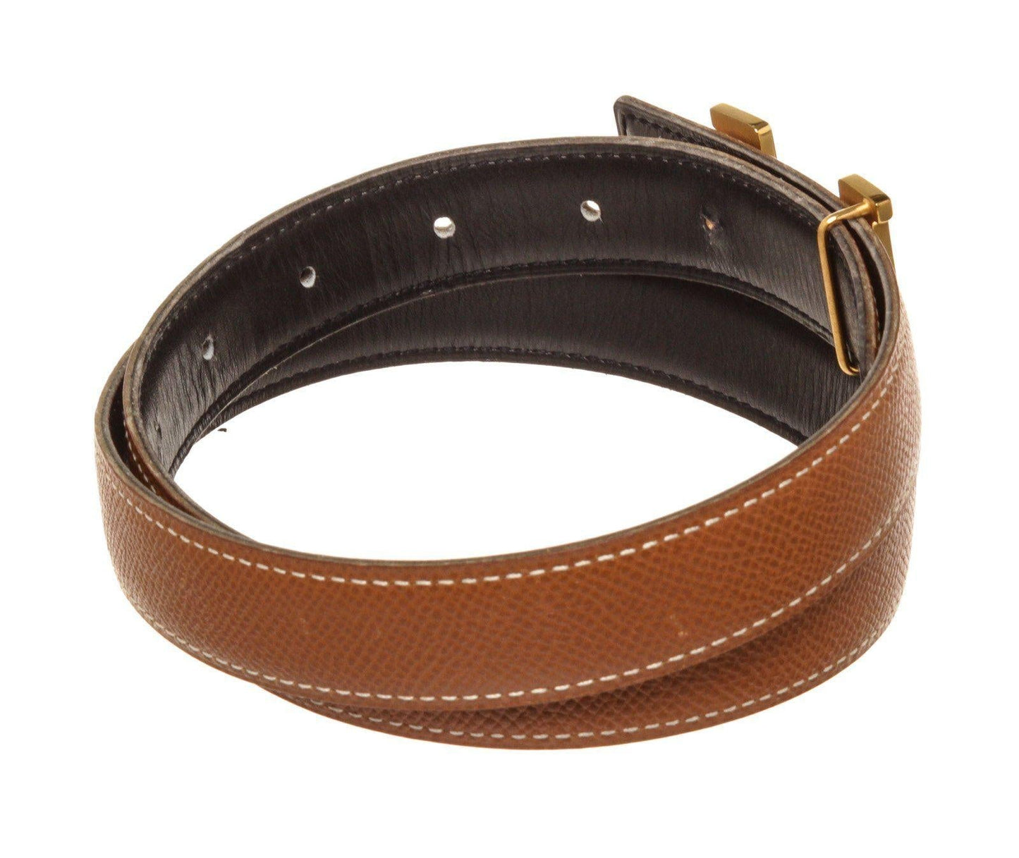 Hermes Brown Leather Constance Belt