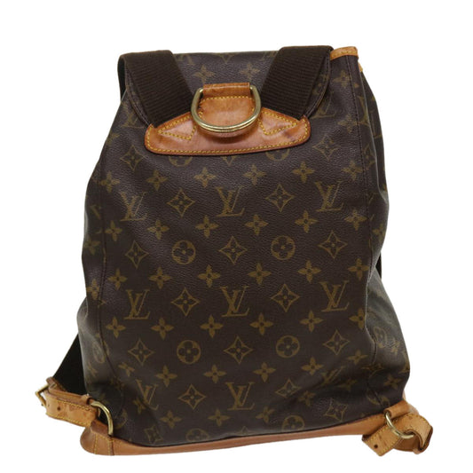 Louis Vuitton  Monogram Montsouris GM Backpack M51135 LV Auth 36094