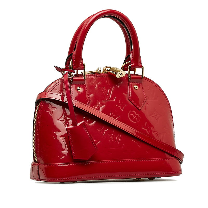 LOUIS VUITTON Alma BB in Monogram Vernis Red M91771