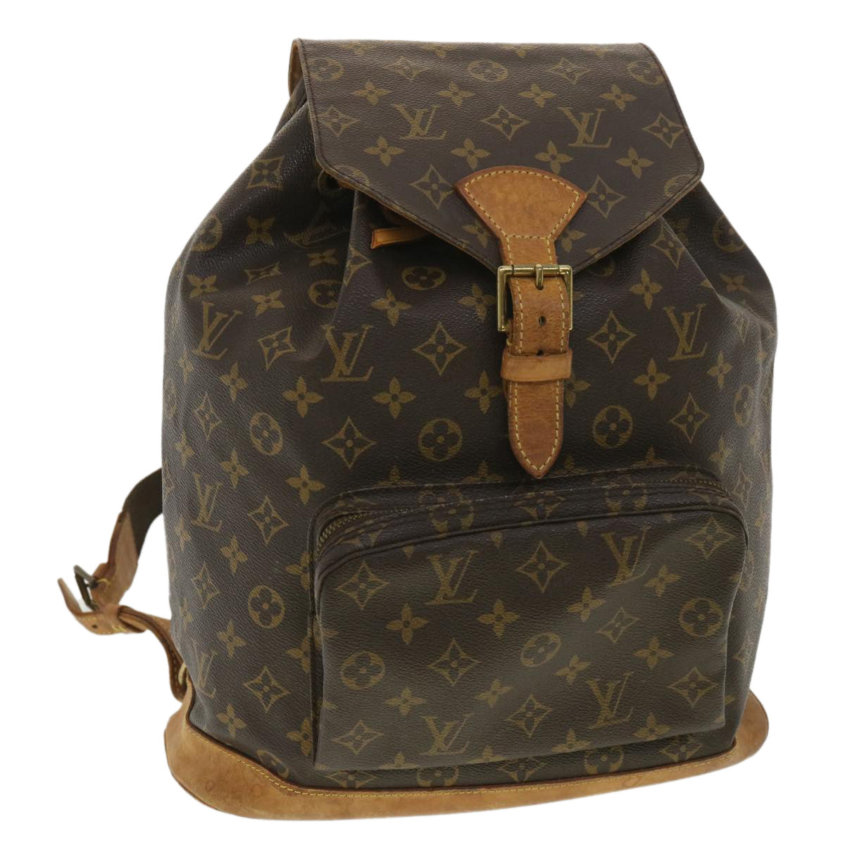 Louis Vuitton  Monogram Montsouris GM Backpack M51135 LV Auth 36359