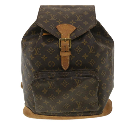 Louis Vuitton  Monogram Montsouris GM Backpack M51135 LV Auth 36359