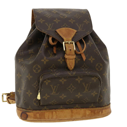 Louis Vuitton  Monogram Montsouris MM Backpack M51136 LV Auth 36402