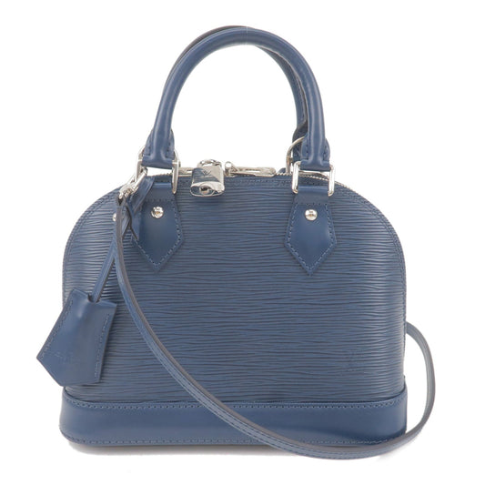 Louis Vuitton Epi Alma BB 2Way Bag Andigo Blue M40855