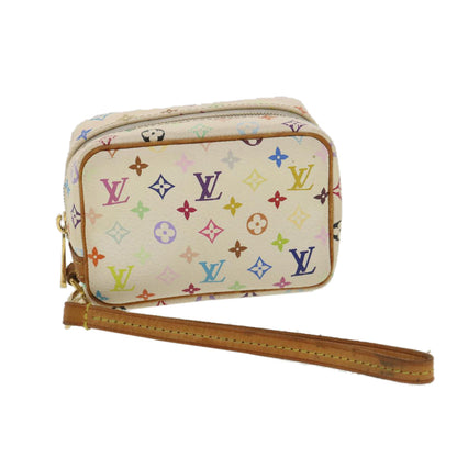 Louis Vuitton  Monogram Multicolor Trousse Wapity Pouch White M58033 Auth 36551