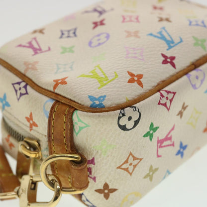 Louis Vuitton  Monogram Multicolor Trousse Wapity Pouch White M58033 Auth 36551