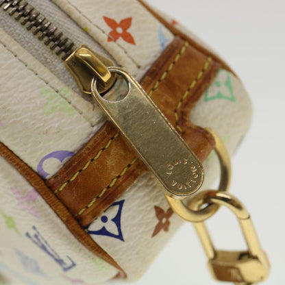 Louis Vuitton  Monogram Multicolor Trousse Wapity Pouch White M58033 Auth 36551